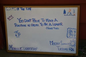 A whiteboard with writing and drawings.